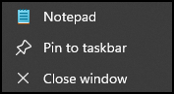 taskbar options