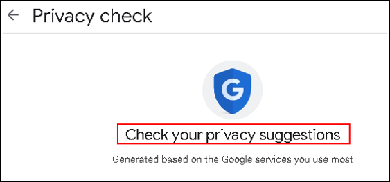 privacy suggestions