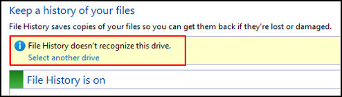 not recognize drive