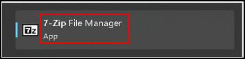 select 7-zip file manager