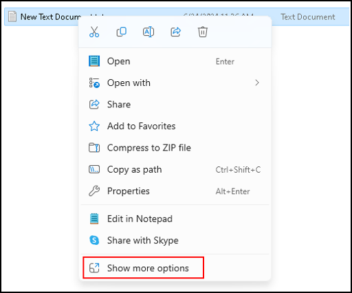 using 7-zip show more options