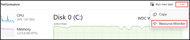 resource monitor