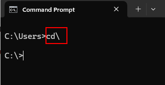correct way back to the root folder