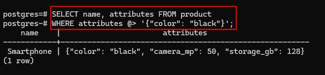 select name nd attributes from product